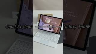 Hey Samsung tablet ❤️ this white keyboard loves you for real #samsunggalaxy