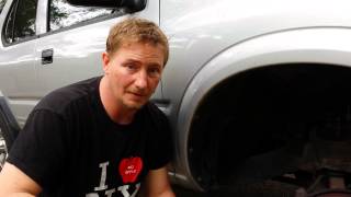 Front brake job on a 2000 Isuzu Trooper