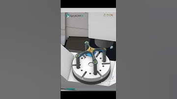 SprutCAM X 5-axis Milling by Okuma Genos M460V #sprutcam #cnc #cadcam #milling #okuma #simulation