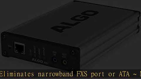 Algo 8301 IP Voice Paging Adapter & Bell Scheduler