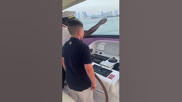 Using a joystick to steer a yacht