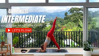 40 Minute Intermediate Yoga Vinyasa Flow • Arm and Shoulder Strength