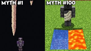 I Tested Minecraft Myths