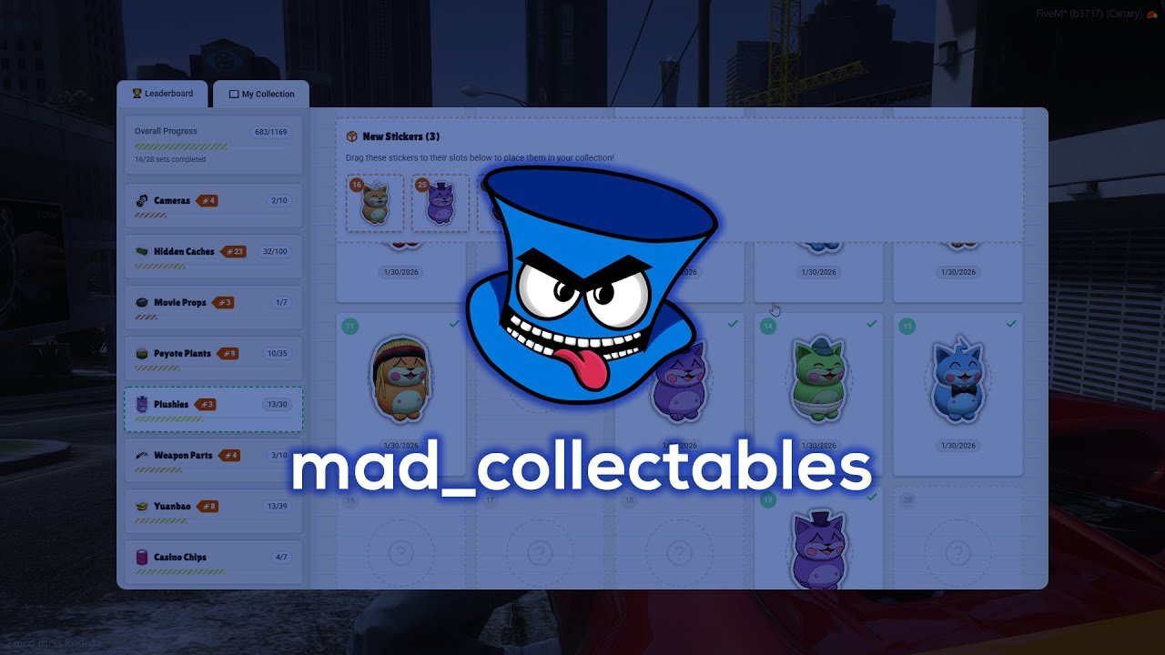 🔍 mad_collectables - The FiveM Stickerbook System