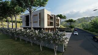 Commercial Building with Residential Apartments - Designed & Animated by Haytham Farhat