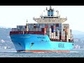 Container Ship MAERSK BINTAN Passed Bosphorus Strait with cargo