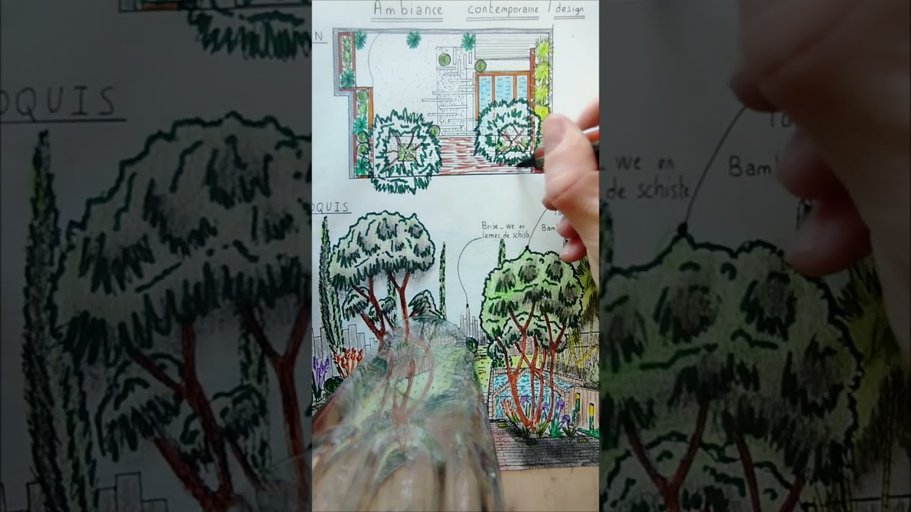 vous former au dessin paysager et architectural pour particuliers, futurs paysagistes et architectes