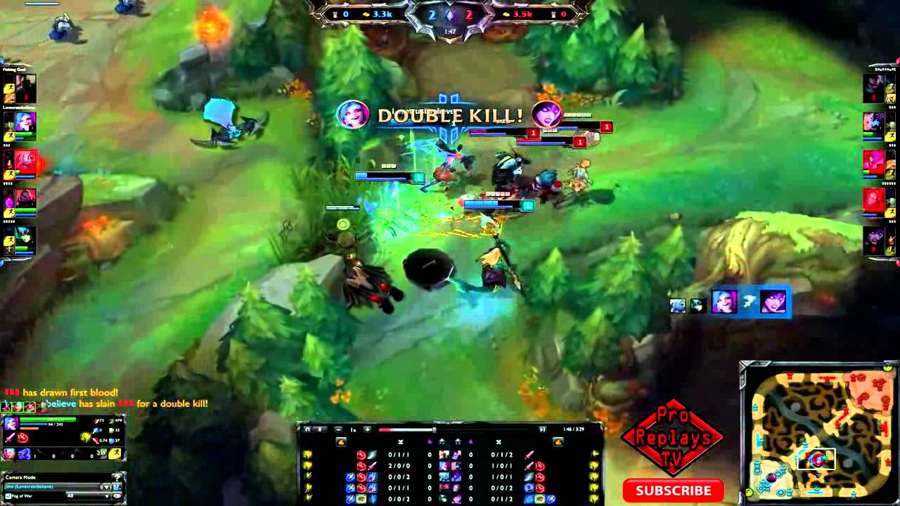 Jinx level 1 PENTAKILL in 2 min BF Sword march 2015