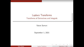 MAT 102-Module 4-L3-Transform of Derivatives and Integrals