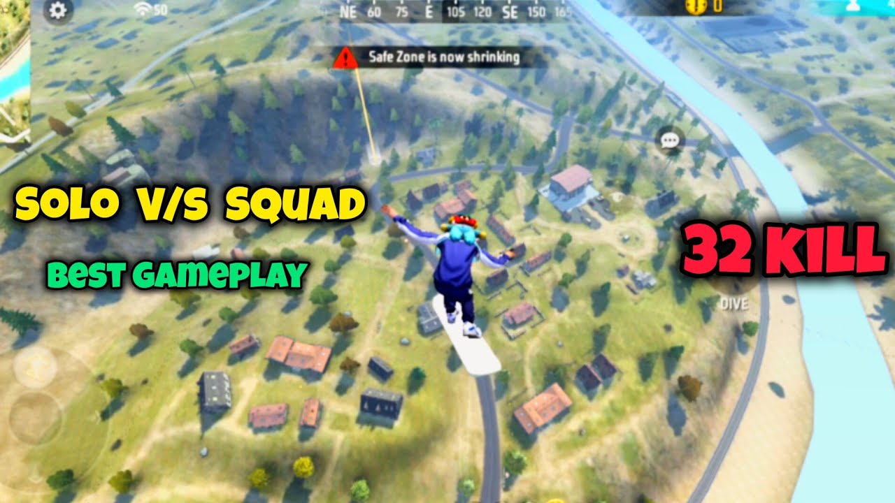 CAN I PALY FREE FIRE LIKE AJJUBHAI ? || SOLO VS SQUAD GAMEPLAY - YouTube