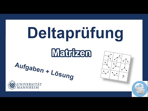 Deltaprüfung Mannheim - Matrizen Aufgaben mit Lösungen und Tipps | Einstellungstest
