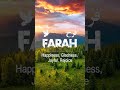 Discover the Meaning & Status of the Name Farah 🌹 | Urdu e Hind Official