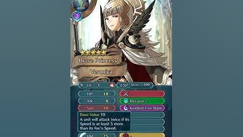 [FE Heroes] Merge Allies: Brave Veronica +3 (+HP, -RES)