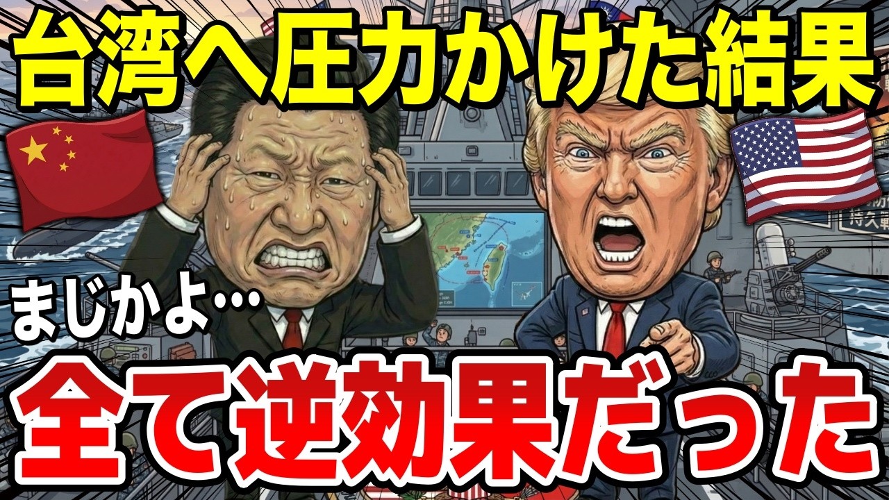 中国が台湾へ軍事圧力を強化した結果、米国の台湾支援加速&台湾が戦争準備を本格化【台湾有事】