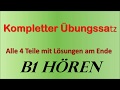 B1 Prüfung Hören - Übungssatz Erwachsene- Kompletter Test mit Lösungen