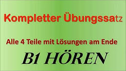 B1 Prüfung Hören übungssatz Erwachsene Kompletter Test Mit Lösungen