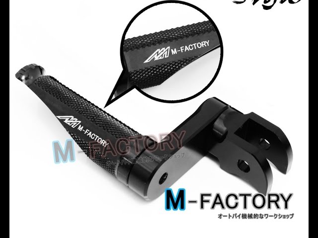 pegさま専用 PSR FLIP Front Foot Pegs for Kawasaki Z125 Pro - Black