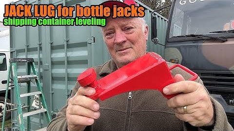 Het nivelleren van zeecontainers met een Jack Lug voor fleskrikken