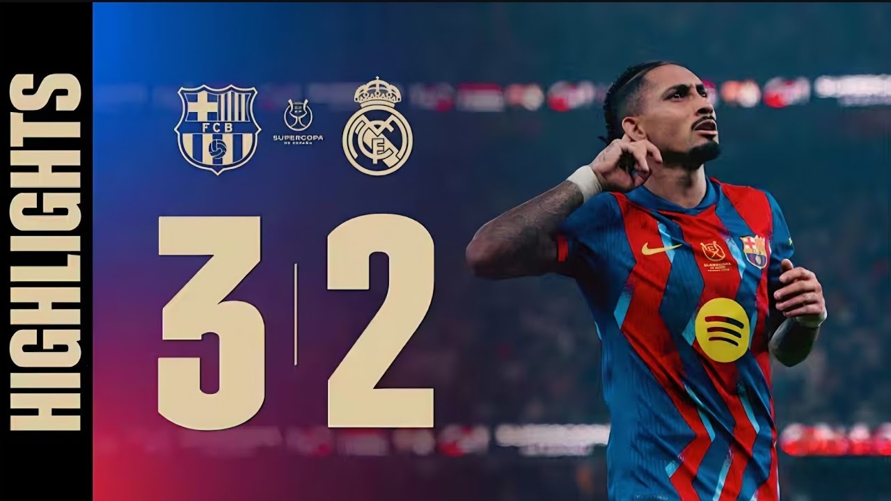 FC BARCELONA 3 - 2 REAL MADRID | EL CLASSICO MATCH HIGHLIGHTS | FINAL MATCH