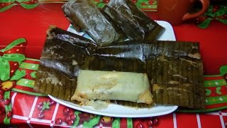 Como hacer Tamales de Pollo y Dulces al estilo Salvadoreño (paso a paso)