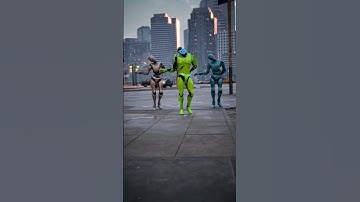Cascadeur - Wednesday Dance Bots #3d #animation #shorts