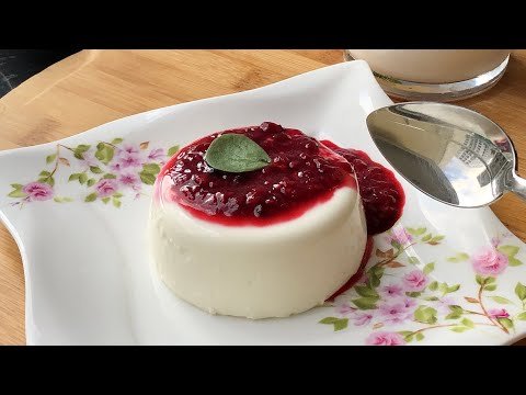 Tam kıvamında PANNA COTTA 👌🏼 Un yok, nisasta yok 👍🏼