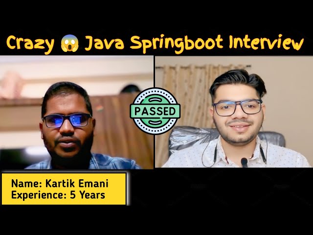 Java Spring Boot 5 Years Experience Interview class=