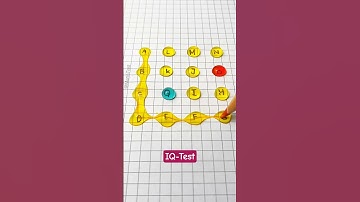 Drawing a Checkered Path With letters a to Q#drawing #line #maths #quiz #shorts