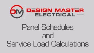 Design Master Electrical for AutoCAD: Panel Schedules and Service Load Calculations