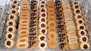 حلويات العيد/صابلي برستيج ستة اشكال بعجين واحد ونكهات مختلفة مع بعض الحيل والاسراروبكمية وفييرة