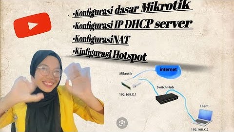 Konfigurasi Dasar Mikrotik, Konfigurasi IP DHCP Server, Konfigurasi (NAT), dan Konfigurasi Hotspot.