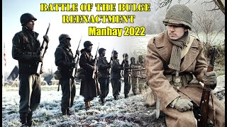 AMAZING WW2 Battle of the Bulge Reenactment! BIG Event with FANTASTIC Displays  Manhay 2022 [PART1]