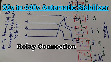 90v to 440v 5 Loop Automatic Stabilizer Relay Connection