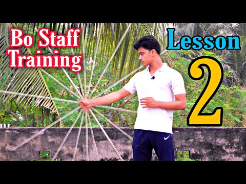Bo staff training in Hindi, Lesson - 2 || Fig-8 Spin tutorial || Silambam Training