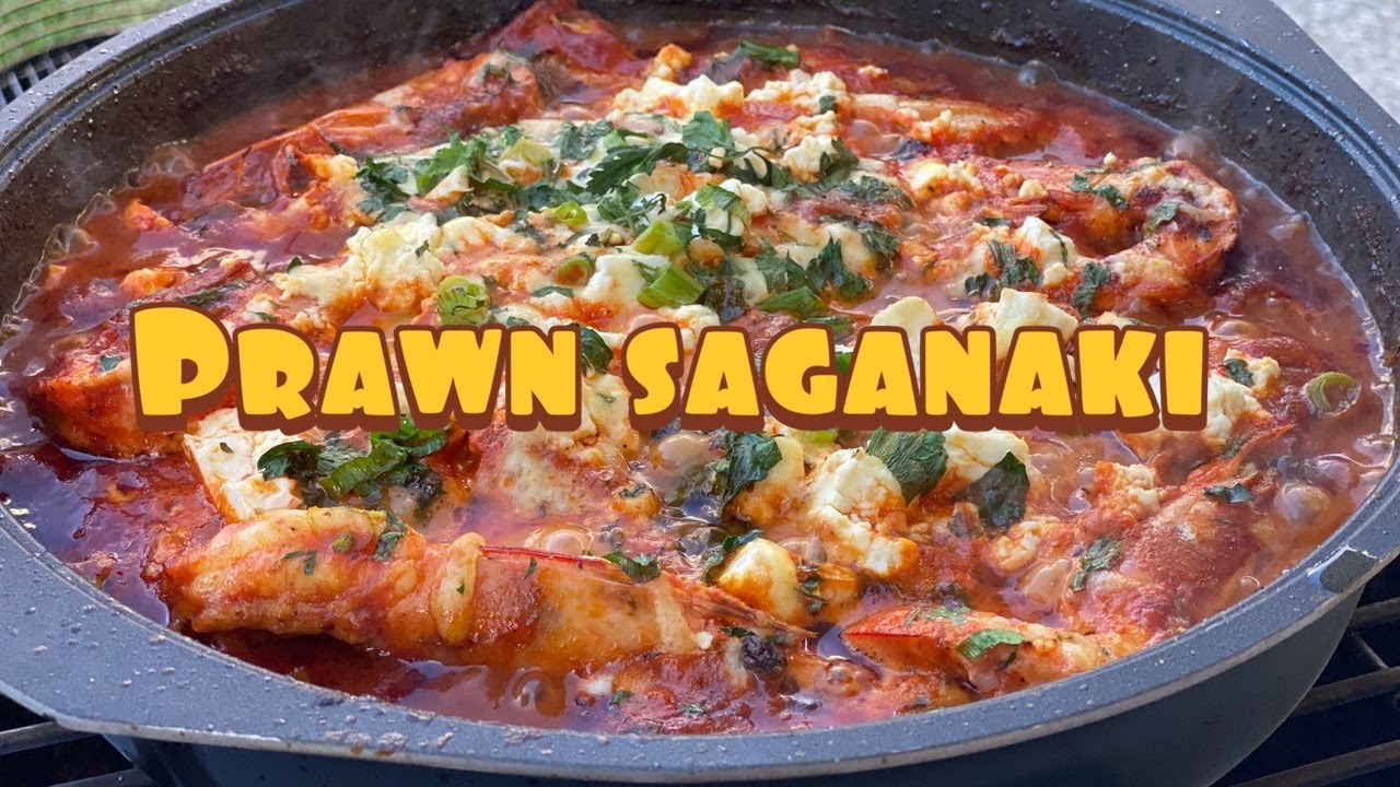 HOW TO MAKE PRAWN SAGANAKI | 