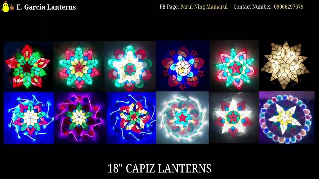 18" CAPIZ LANTERNS COLLECTION  #christmaslantern #sanfernandopampanga #capizlantern