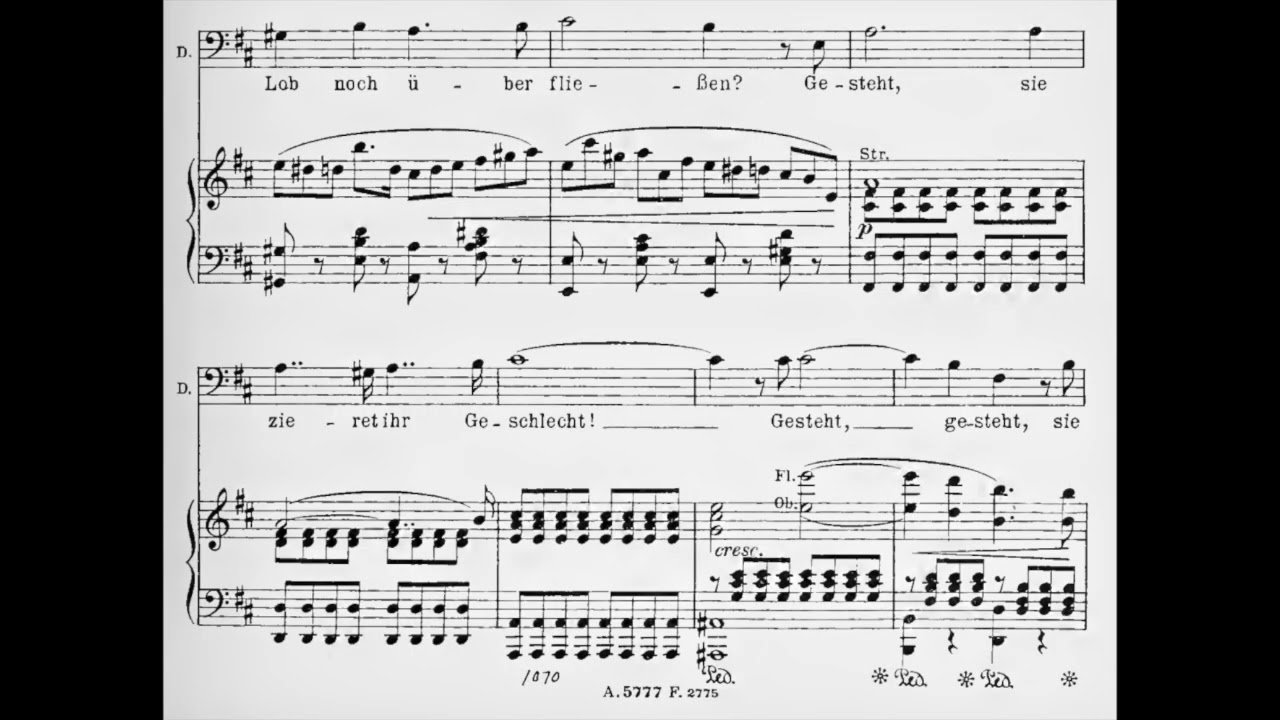 Ludwig Hofmann - Wagner: Der fliegende Holländer: Mögst du mein Kind (1939) [score]