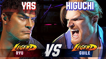 SF6 ▰ YAS (Ryu) vs HIGUCHI (Guile) ▰ High Level Gameplay