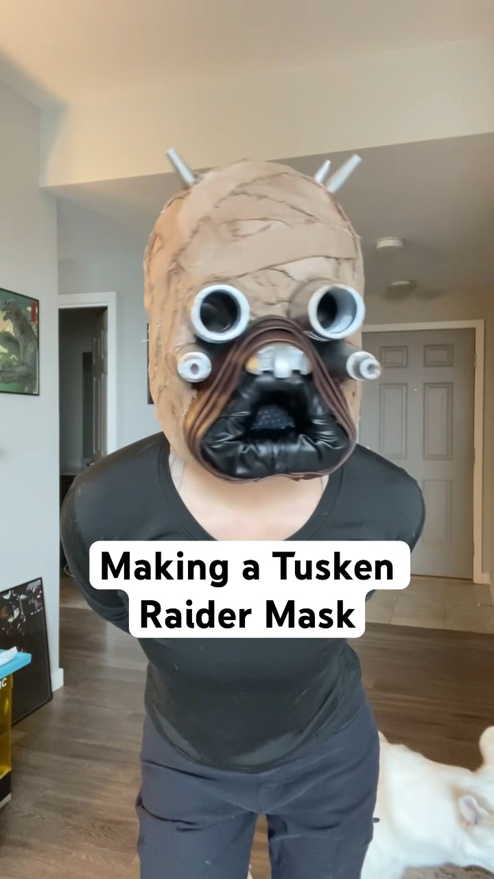 Making a Tusken Raider Mask - Star Wars Cosplay Tutorial #shorts