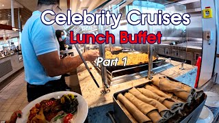 Celebrity Cruises Lunch Buffet Food Tour Part 1 (Celebrity Apex)
