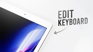 How to Edit Keyboard on iPad (tutorial)