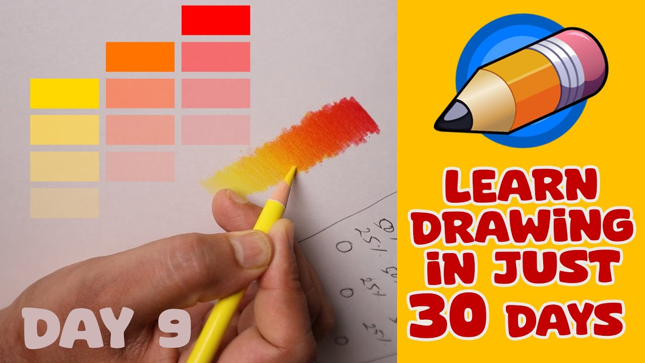Improve Your Drawing in 30 Days - Day 9 |  Drawing for Beginners | Color Pencil Blending