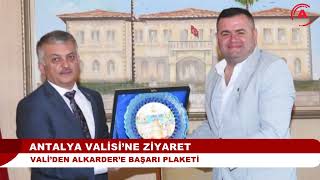 Antalya Vali̇si̇ne Zi̇yaret I Validen Alkardere Başarı Plaketi