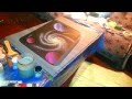 Acrylic space painting | speed painting | how to paint a galaxy | Как рисовать космос |