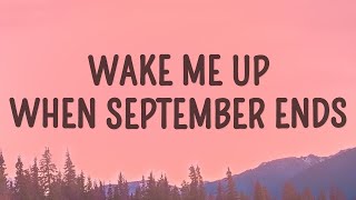 Green Day - Wake Me Up When September Ends (Lyrics)  | 1 Hour