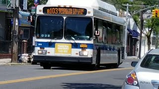 2012 New Flyer C40LF #584 as B103 LTD - Brooklyn College | Flatbush Ave Station(Galaxy Note 8 Test)