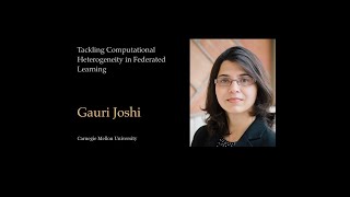 SNAPP Seminar || Gauri Joshi (Carnegie Mellon University) || Jun 28, 2021