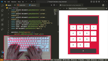 ASMR Coding|Simple Calculator using Javascript |No Talking