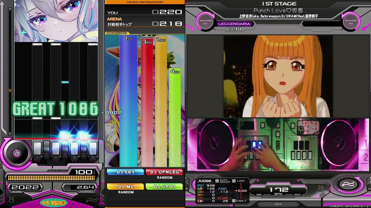 Beatmania IIDX 32 Pinky Crush] Punch Love♡仮面 SPL FULLCOMBO BP0