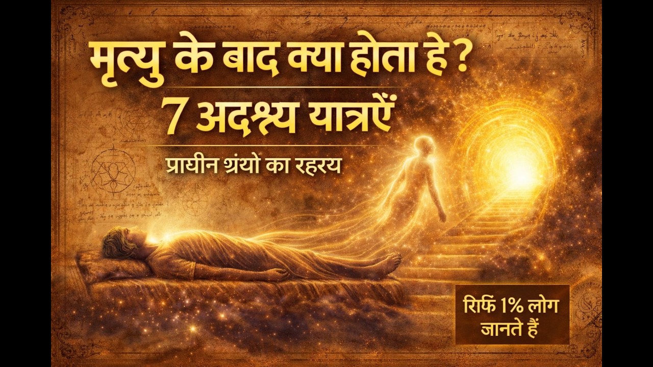 “मृत्यु के बाद आत्मा की 7 अदृश्य यात्राएँ 🔱   प्राचीन ग्रंथों में छिपा सत्य”